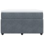 Cama box spring con colchón terciopelo gris oscuro 120x190 cm de , Camas y somieres - Ref: Foro24-3285627, Precio: 420,06 €, ...