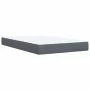 Dark gray velvet box spring bed with mattress 120x190 cm by , Beds and slatted bases - Ref: Foro24-3285627, Price: 425,42 €, ...
