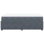 Cama box spring con colchón terciopelo gris oscuro 120x190 cm de , Camas y somieres - Ref: Foro24-3285627, Precio: 420,06 €, ...