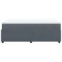 Dark gray velvet box spring bed with mattress 120x190 cm by , Beds and slatted bases - Ref: Foro24-3285627, Price: 425,42 €, ...