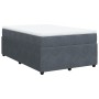 Cama box spring con colchón terciopelo gris oscuro 120x200 cm de , Camas y somieres - Ref: Foro24-3285633, Precio: 401,26 €, ...