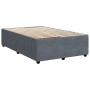 Cama box spring con colchón terciopelo gris oscuro 120x200 cm de , Camas y somieres - Ref: Foro24-3285633, Precio: 401,26 €, ...