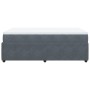 Cama box spring con colchón terciopelo gris oscuro 120x200 cm de , Camas y somieres - Ref: Foro24-3285633, Precio: 401,26 €, ...