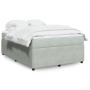 Cama box spring con colchón terciopelo gris claro 140x190 cm de , Camas y somieres - Ref: Foro24-3285638, Precio: 451,06 €, D...