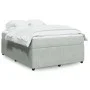 Box spring bed with light gray velvet mattress 140x200 cm by , Beds and slatted bases - Ref: Foro24-3285644, Price: 442,68 €,...