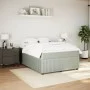 Box spring bed with light gray velvet mattress 140x200 cm by , Beds and slatted bases - Ref: Foro24-3285644, Price: 442,68 €,...