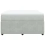 Box spring bed with light gray velvet mattress 140x200 cm by , Beds and slatted bases - Ref: Foro24-3285644, Price: 442,68 €,...