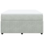 Cama box spring con colchón terciopelo gris claro 140x200 cm de , Camas y somieres - Ref: Foro24-3285644, Precio: 447,18 €, D...