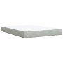 Cama box spring con colchón terciopelo gris claro 140x200 cm de , Camas y somieres - Ref: Foro24-3285644, Precio: 447,18 €, D...