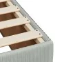 Box spring bed with light gray velvet mattress 140x200 cm by , Beds and slatted bases - Ref: Foro24-3285644, Price: 442,68 €,...