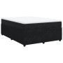 Cama box spring con colchón terciopelo negro 140x200 cm de , Camas y somieres - Ref: Foro24-3285646, Precio: 504,63 €, Descue...