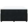 Cama box spring con colchón terciopelo negro 140x200 cm de , Camas y somieres - Ref: Foro24-3285646, Precio: 504,63 €, Descue...