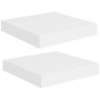 Estante flotante pared 2 uds blanco y roble MDF 90x23,5x3,8 cm en Estanterías | Comprar online en Foru.es