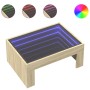 Mesa de centro con Infinity LED roble Sonoma 70x50x30 cm de , Mesas de centro - Ref: Foro24-847611, Precio: 86,12 €, Descuent...