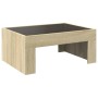 Mesa de centro con Infinity LED roble Sonoma 70x50x30 cm de , Mesas de centro - Ref: Foro24-847611, Precio: 86,12 €, Descuent...