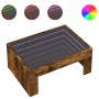 Mesa de centro con Infinity LED roble ahumado 70x50x30 cm de , Mesas de centro - Ref: Foro24-847613, Precio: 91,26 €, Descuen...