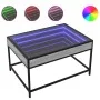Mesa de centro con Infinity LED gris Sonoma 70x50x41 cm de , Mesas de centro - Ref: Foro24-847685, Precio: 87,73 €, Descuento: %