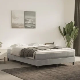Pocket spring mattress light gray velvet 120x210x20cm by , Mattresses - Ref: Foro24-4016576, Price: 180,60 €, Discount: %