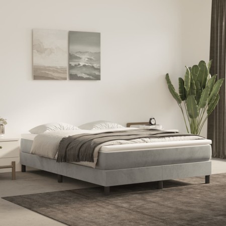 Colchón de muelles ensacados terciopelo gris claro 120x210x20cm de , Colchones - Ref: Foro24-4016576, Precio: 183,74 €, Descu...
