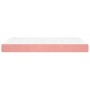 Colchón de muelles ensacados terciopelo rosa 120x210x20 cm de , Colchones - Ref: Foro24-4016581, Precio: 167,94 €, Descuento: %