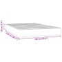 Colchón de muelles ensacados terciopelo rosa 120x210x20 cm de , Colchones - Ref: Foro24-4016581, Precio: 167,94 €, Descuento: %