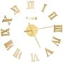 3D wall clock with modern gold design 100 cm XXL by vidaXL, Wall clocks - Ref: Foro24-325160, Price: 20,50 €, Discount: %
