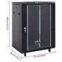 Rack de servidores 15U 19" IP20 negro 53x40x80 cm de , Sistemas de almacenamiento de red - Ref: Foro24-3307629, Precio: 169,2...