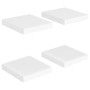 Estantes flotantes de pared 4 uds MDF blanco 23x23,5x3,8 cm en Estanterías | Comprar online en Foru.es