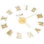 Reloj 3D de pared con diseño moderno dorado 100 cm XXL de vidaXL, Relojes de pared - Ref: Foro24-325160, Precio: 20,90 €, Des...