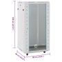 Rack de servidores 22U 19" IP20 gris 60x60x120 cm de , Sistemas de almacenamiento de red - Ref: Foro24-3307634, Precio: 247,0...