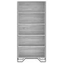 Estantería madera de ingeniería color gris Sonoma 80x31x169 cm de , Librerías y estanterías - Ref: Foro24-3295315, Precio: 92...
