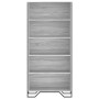 Estantería madera de ingeniería color gris Sonoma 80x31x169 cm de , Librerías y estanterías - Ref: Foro24-3295315, Precio: 93...