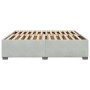 Estructura de cama de terciopelo gris claro 180x200 cm de , Camas y somieres - Ref: Foro24-3284649, Precio: 233,13 €, Descuen...