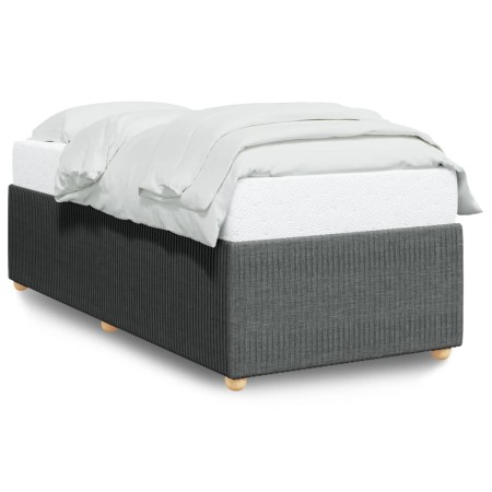 Estructura de cama individual tela gris oscuro de , Camas y somieres - Ref: Foro24-3285072, Precio: 126,57 €, Descuento: %