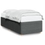 Estructura de cama individual tela gris oscuro de , Camas y somieres - Ref: Foro24-3285072, Precio: 126,57 €, Descuento: %