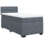 Cama box spring individual con colchón terciopelo gris oscuro de , Camas y somieres - Ref: Foro24-3288772, Precio: 346,50 €, ...