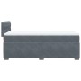Cama box spring individual con colchón terciopelo gris oscuro de , Camas y somieres - Ref: Foro24-3288772, Precio: 346,50 €, ...