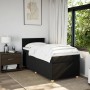Cama box spring individual con colchón tela negro de , Camas y somieres - Ref: Foro24-3286859, Precio: 336,68 €, Descuento: %