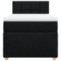 Cama box spring individual con colchón tela negro de , Camas y somieres - Ref: Foro24-3286859, Precio: 336,68 €, Descuento: %