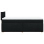 Cama box spring individual con colchón tela negro de , Camas y somieres - Ref: Foro24-3286859, Precio: 336,68 €, Descuento: %