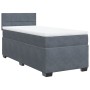 Cama box spring individual con colchón terciopelo gris oscuro de , Camas y somieres - Ref: Foro24-3288770, Precio: 333,96 €, ...