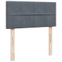 Cama box spring individual con colchón terciopelo gris oscuro de , Camas y somieres - Ref: Foro24-3288770, Precio: 333,96 €, ...