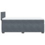 Cama box spring individual con colchón terciopelo gris oscuro de , Camas y somieres - Ref: Foro24-3288770, Precio: 333,96 €, ...