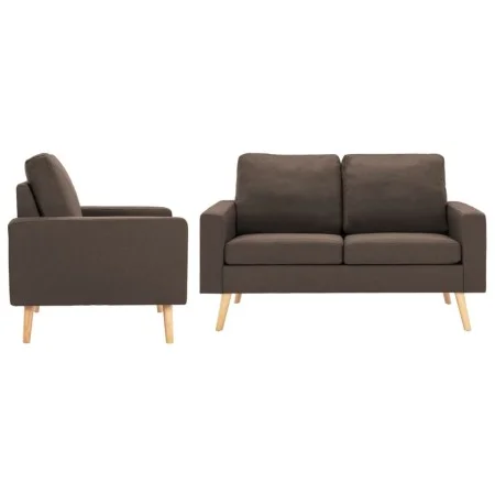 Brown fabric 2-piece sofa set by vidaXL, Sofas - Ref: Foro24-3056616, Price: 487,10 €, Discount: %