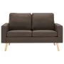 Zweiteilige Sofagarnitur aus braunem Stoff von vidaXL, Sofas - Ref: Foro24-3056616, Preis: 487,10 €, Rabatt: %