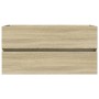 Set de mueble de baño 2 piezas cerámica y madera de ingeniería de , Muebles de baño - Ref: Foro24-3307660, Precio: 226,62 €, ...
