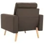 Zweiteilige Sofagarnitur aus braunem Stoff von vidaXL, Sofas - Ref: Foro24-3056616, Preis: 487,10 €, Rabatt: %