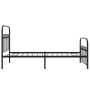Estructura de cama con cabecero y estribo metal negro 100x190cm de , Camas y somieres - Ref: Foro24-376612, Precio: 81,97 €, ...