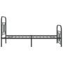 Estructura de cama con cabecero y estribo metal negro 90x190 cm de , Camas y somieres - Ref: Foro24-377127, Precio: 86,74 €, ...