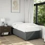 Box spring bed with dark gray fabric mattress 90x190 cm by , Beds and slatted bases - Ref: Foro24-3285177, Price: 330,71 €, D...